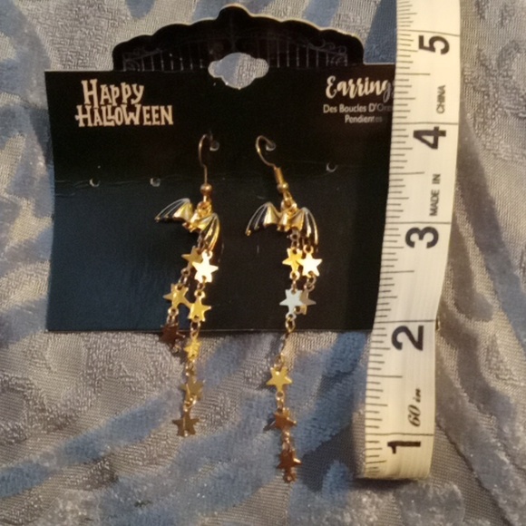 Halloween Bat Earrings - Picture 9 of 9